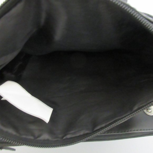 Cross Body Bag Patched Leather Outer Adjustable Strap Multiple Compartments NWOT - Picture 9 of 12